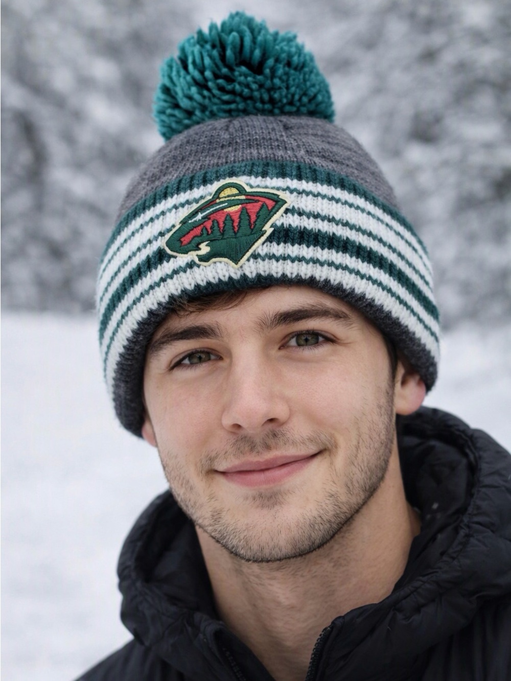 Minnesota Wild Winter Hat NHL National Hockey League Genuine Team Logo by Adidas